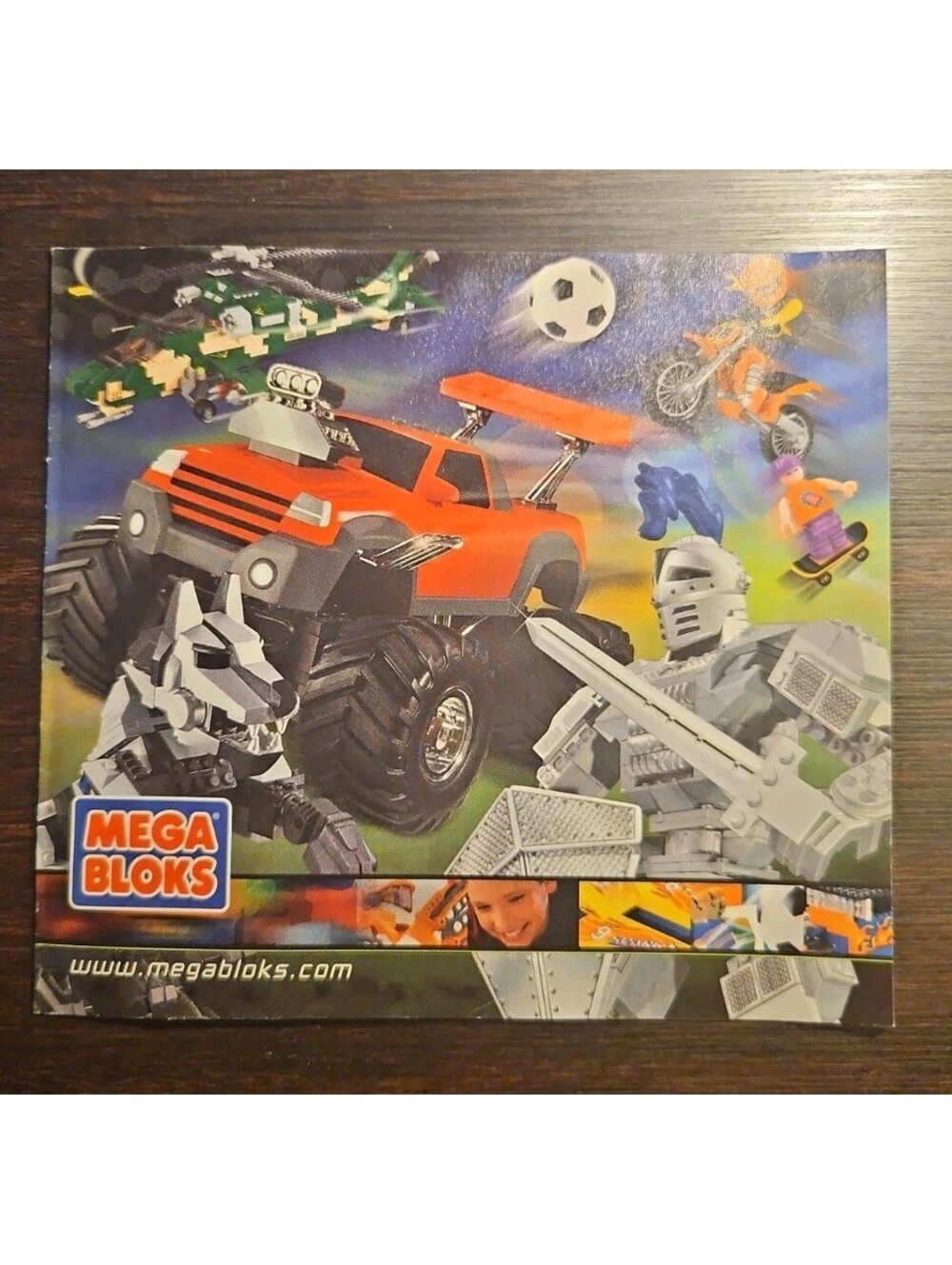 Vintage 2001 Mega Bloks Product Catalog Insert Mini Booklet Blok Bots Machines